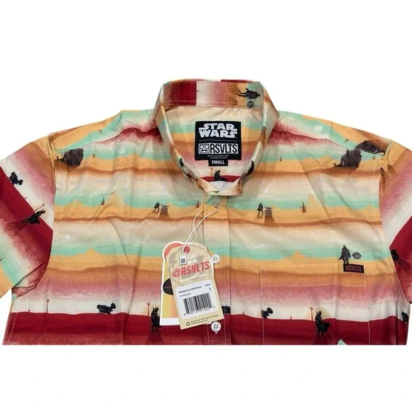 RSVLTS Star Wars‎ The Mandalorian Layers KUNUFLEX Short Sleeve Shirt Size S